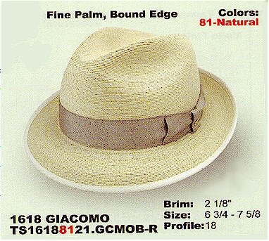 Giacomo Panama Hat